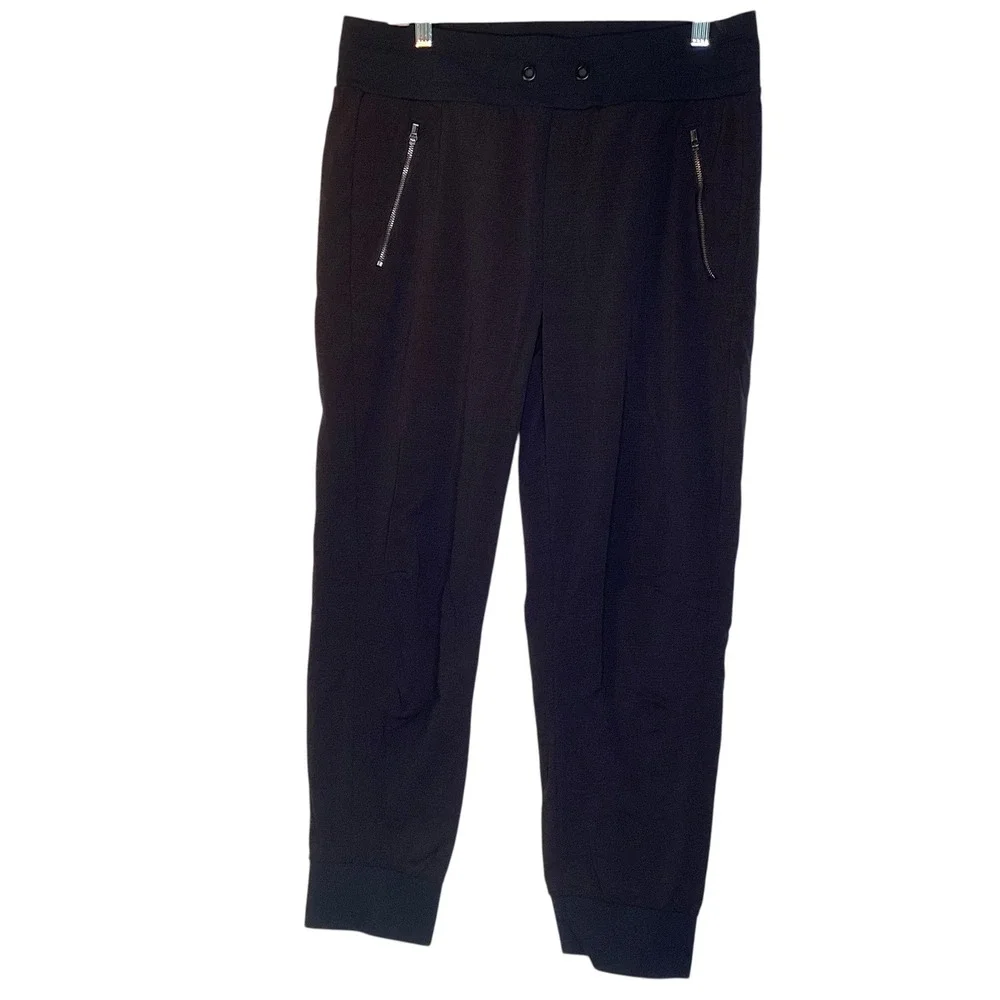 Athleta Trekkie North Crop 23 Jogger Black Hiking Pants 12T Camping - Picture 5 of 12